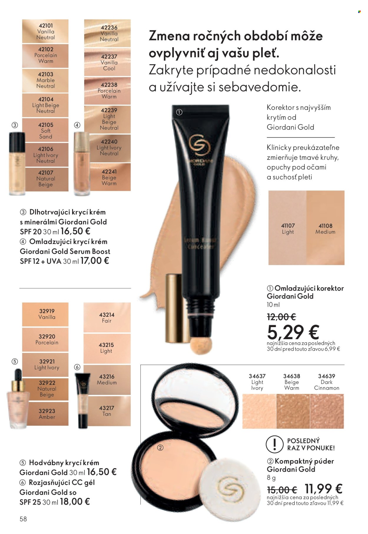 Leták Oriflame - 1.10.2024 - 19.10.2024. Strana 58