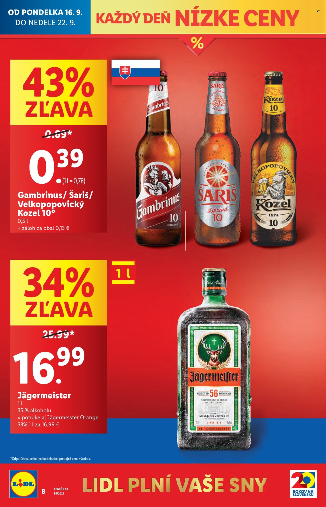 Leták Lidl - 19.9.2024 - 22.9.2024. Strana 16