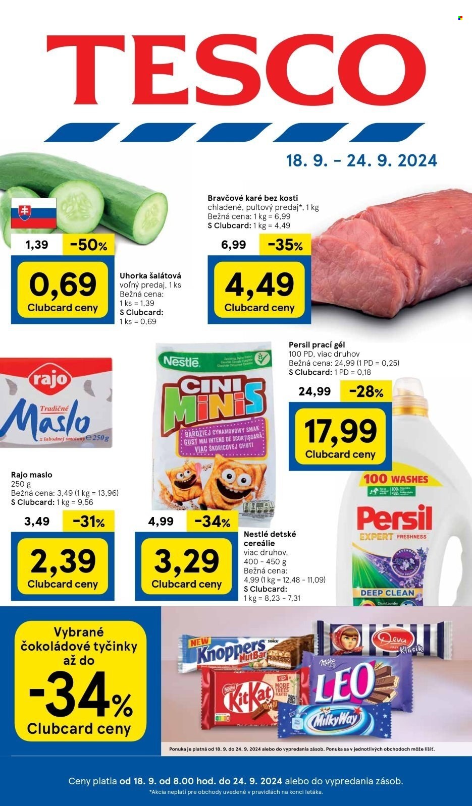 Leták TESCO - 18.9.2024 - 24.9.2024. Strana 1