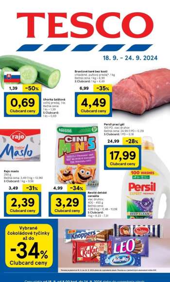 Leták TESCO - 18.9.2024 - 24.9.2024.