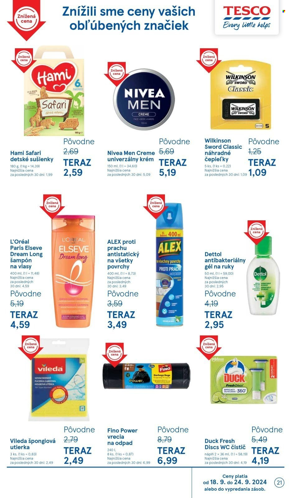 Leták TESCO - 18.9.2024 - 24.9.2024. Strana 21