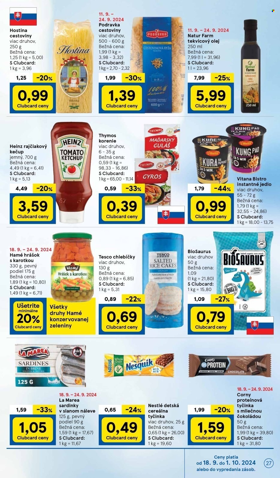 Leták TESCO - 18.9.2024 - 24.9.2024. Strana 27
