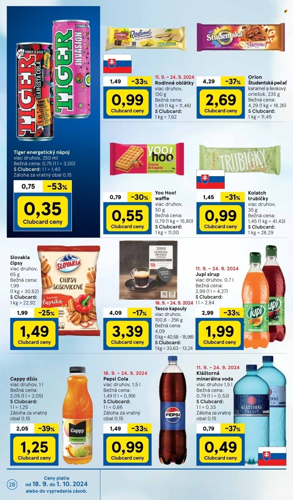 Leták TESCO - 18.9.2024 - 24.9.2024. Strana 28
