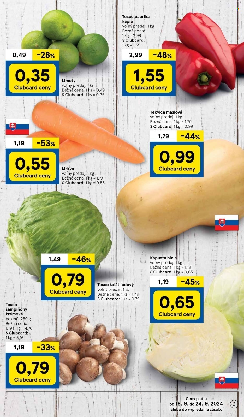 Leták TESCO supermarket - 18.9.2024 - 24.9.2024. Strana 3