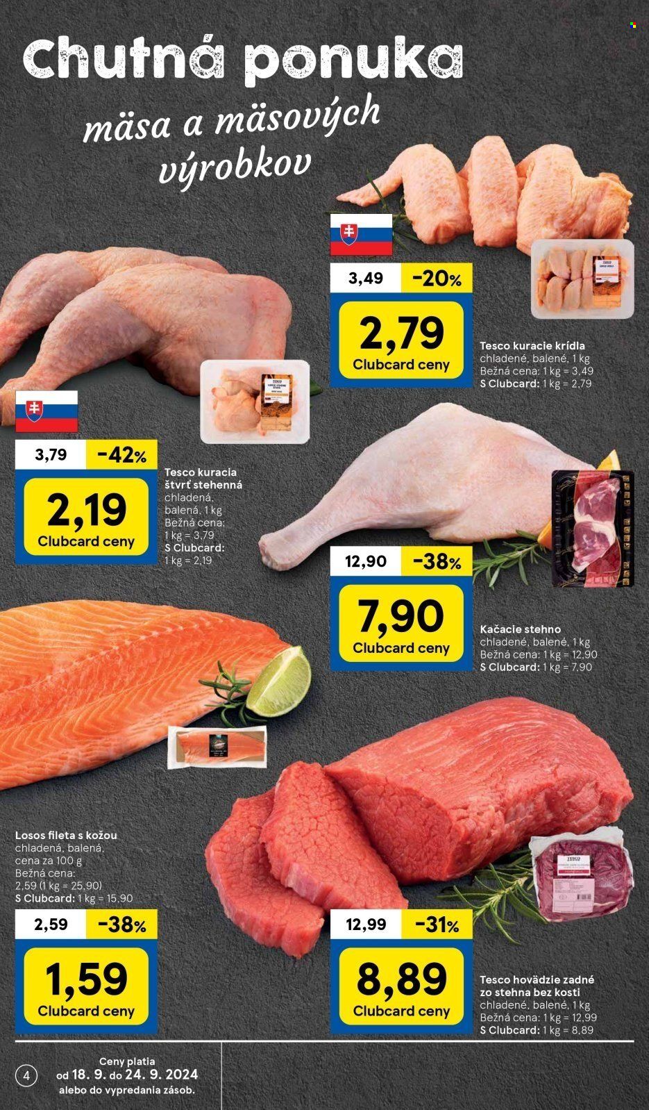 Leták TESCO supermarket - 18.9.2024 - 24.9.2024. Strana 4