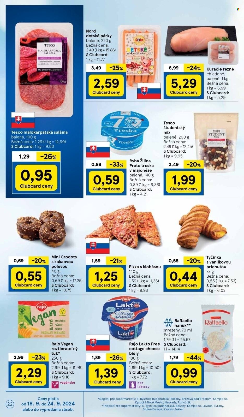 Leták TESCO supermarket - 18.9.2024 - 24.9.2024. Strana 22