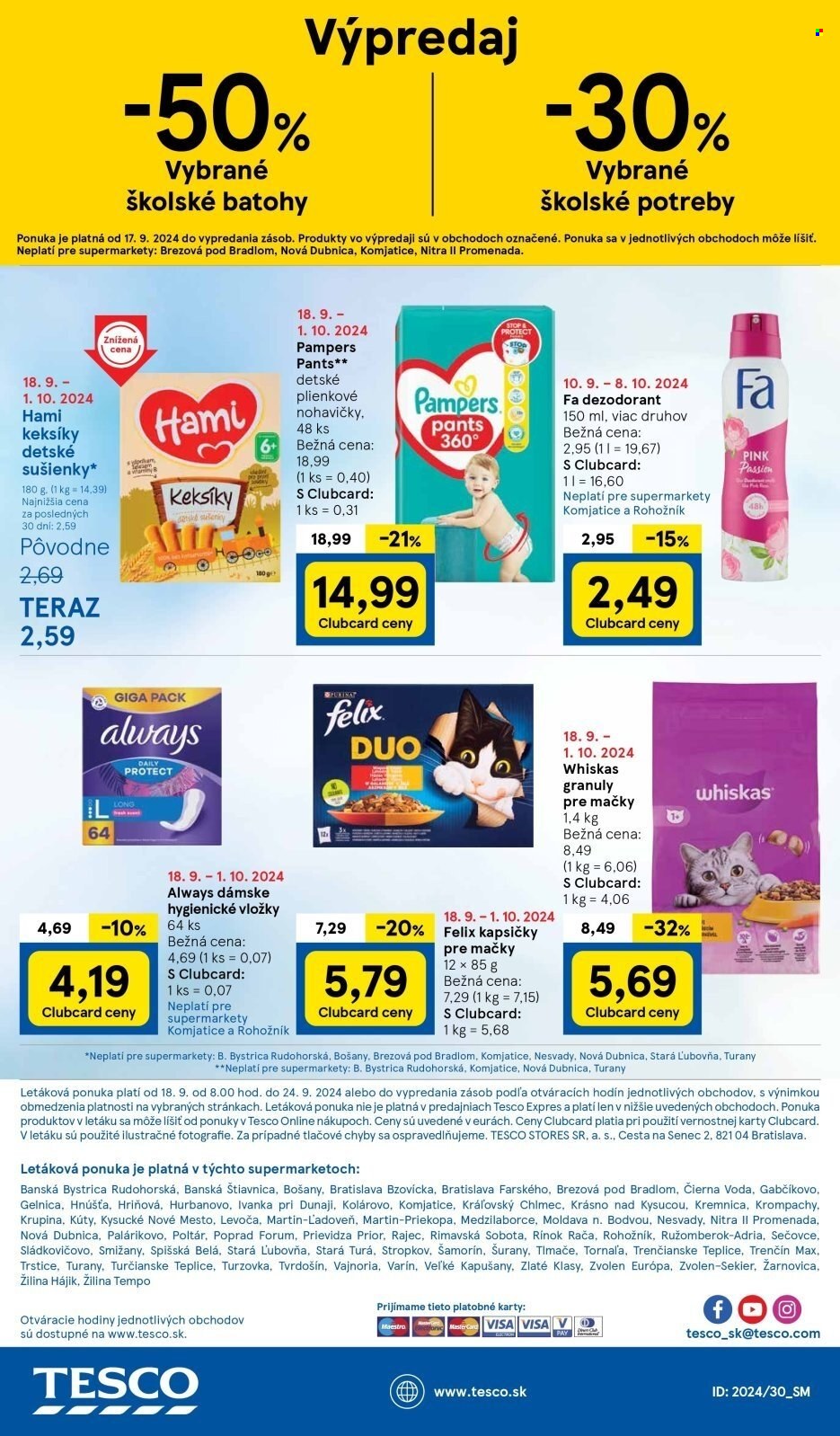Leták TESCO supermarket - 18.9.2024 - 24.9.2024. Strana 26