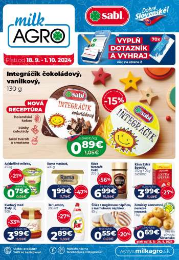 Leták Milk AGRO - 18.9.2024 - 1.10.2024.