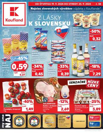 Leták Kaufland - 19.9.2024 - 25.9.2024.