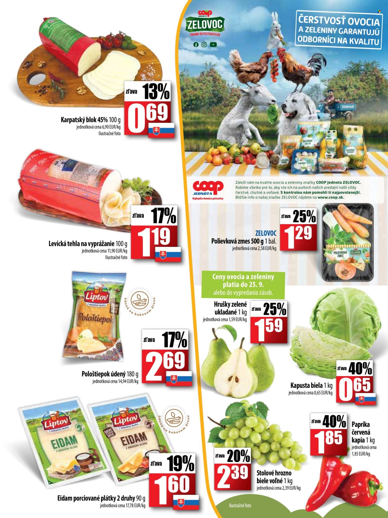 Leták COOP Jednota - 19.9.2024 - 2.10.2024. Strana 3