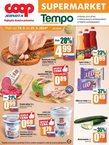 Leták COOP Jednota - 19.9.2024 - 25.9.2024.