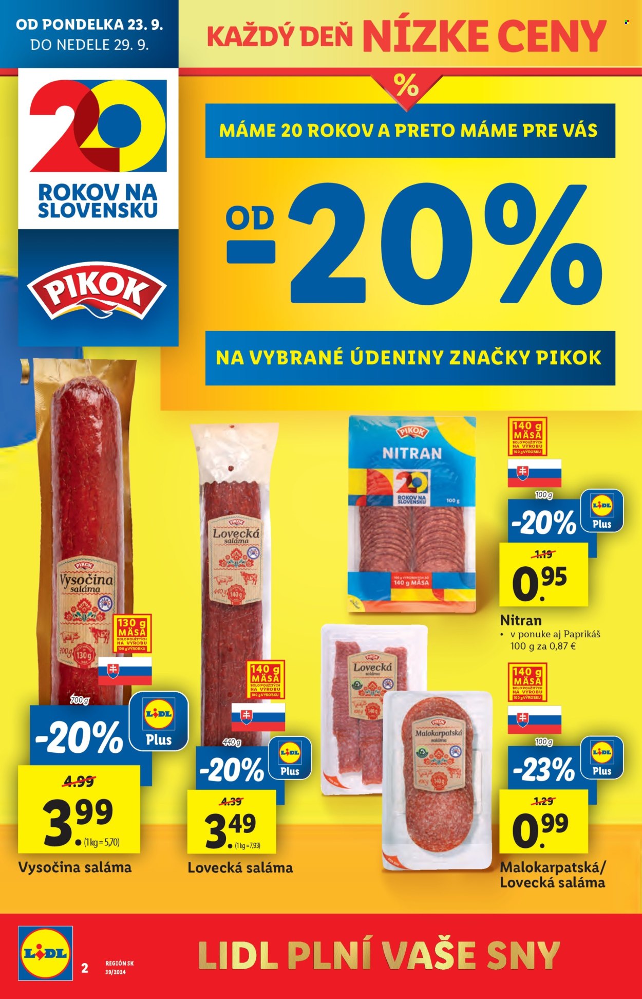 Leták Lidl - 23.9.2024 - 29.9.2024. Strana 4