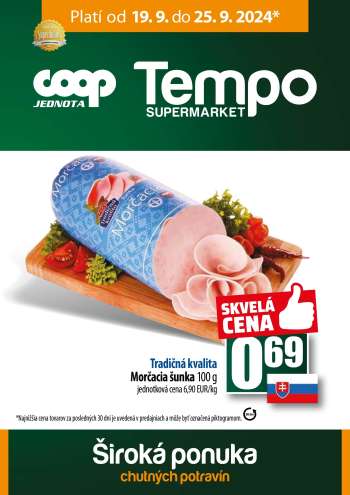 Leták COOP Jednota - 19.9.2024 - 25.9.2024.