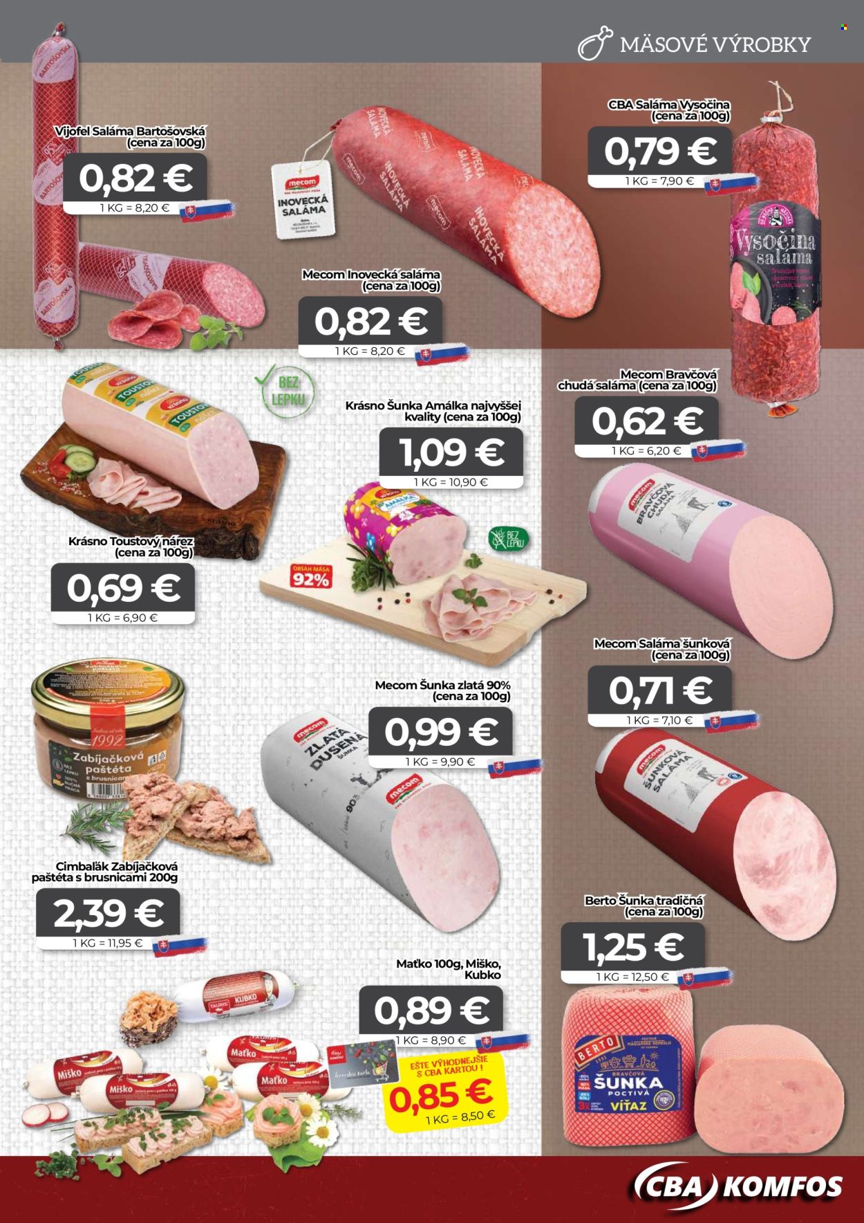 Leták CBA Komfos - 20.9.2024 - 1.10.2024. Strana 3