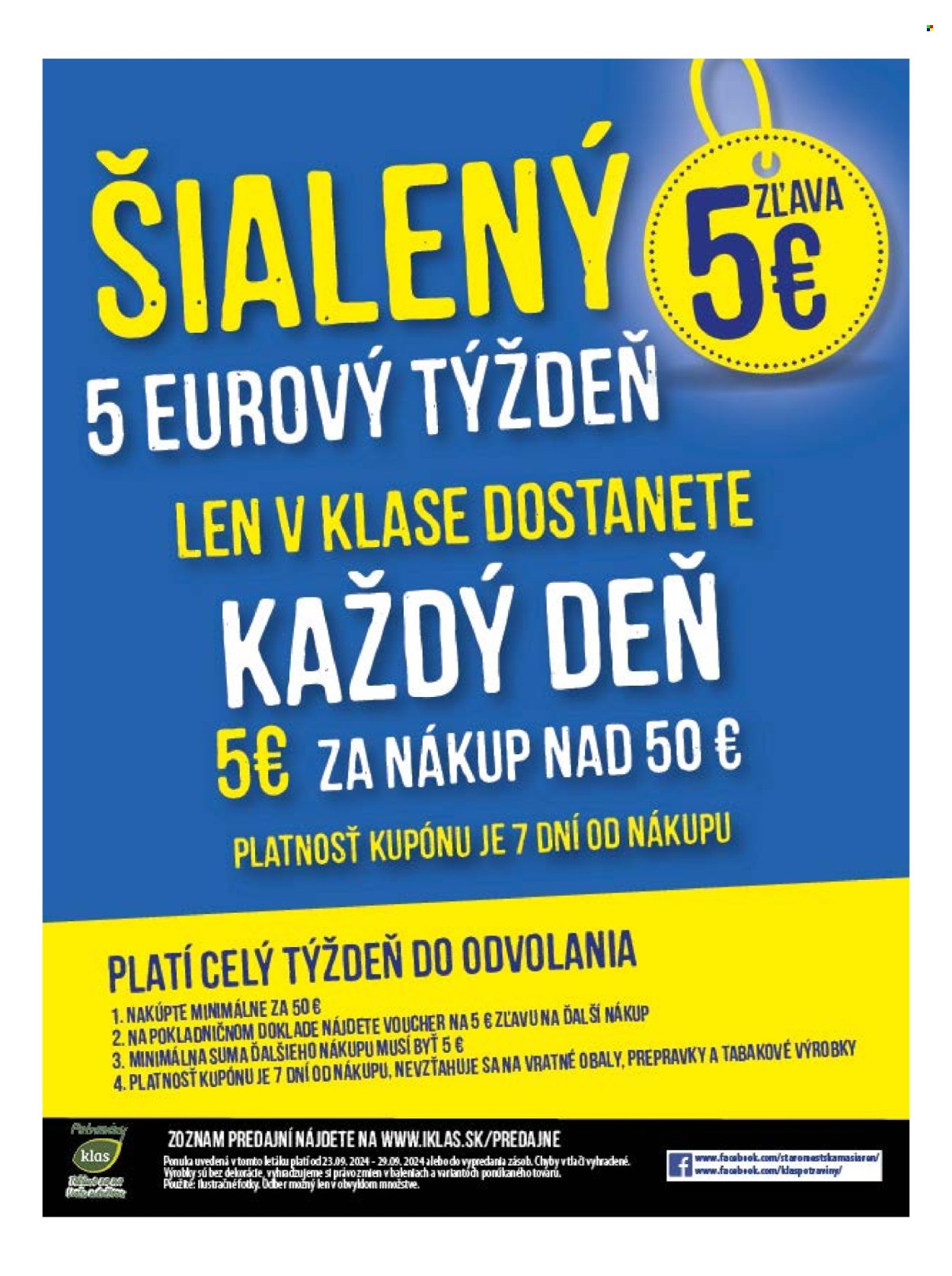 Leták Klas - 23.9.2024 - 29.9.2024. Strana 17