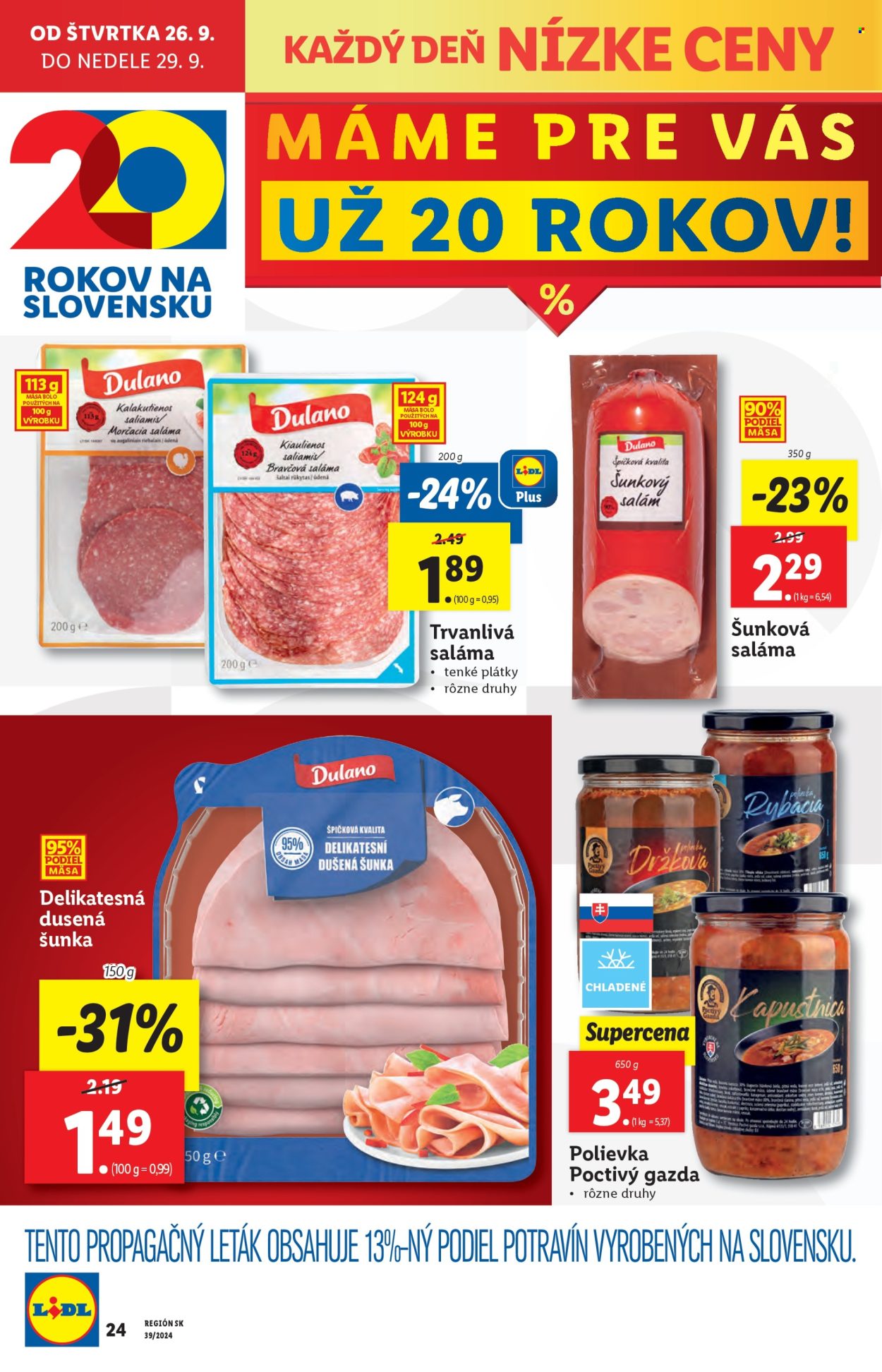 Leták Lidl - 26.9.2024 - 29.9.2024. Strana 38