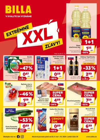 Leták Billa - 25.9.2024 - 1.10.2024.