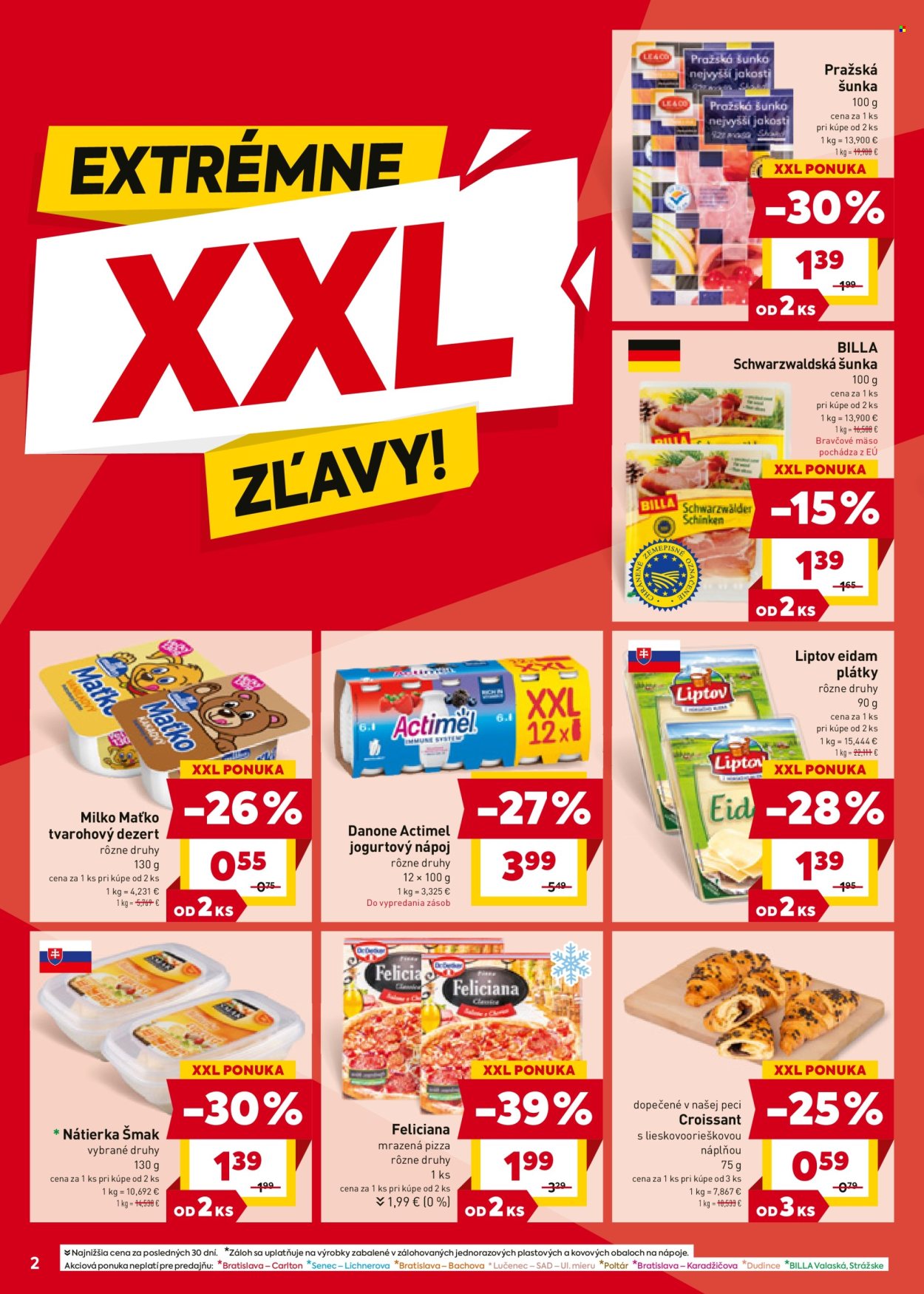 Leták Billa - 25.9.2024 - 1.10.2024. Strana 2
