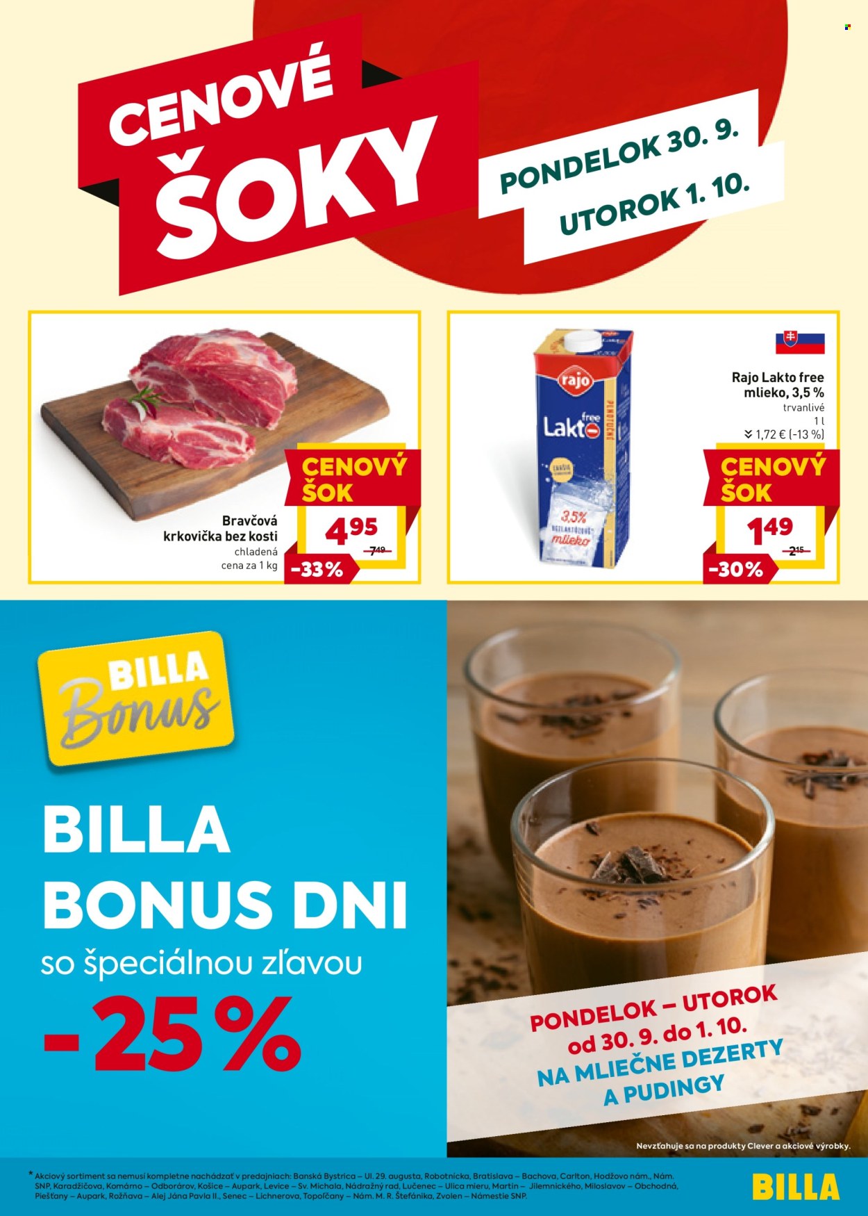 Leták Billa - 25.9.2024 - 1.10.2024. Strana 19