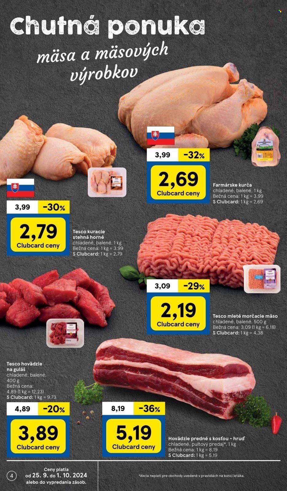 Leták TESCO - 25.9.2024 - 1.10.2024. Strana 4