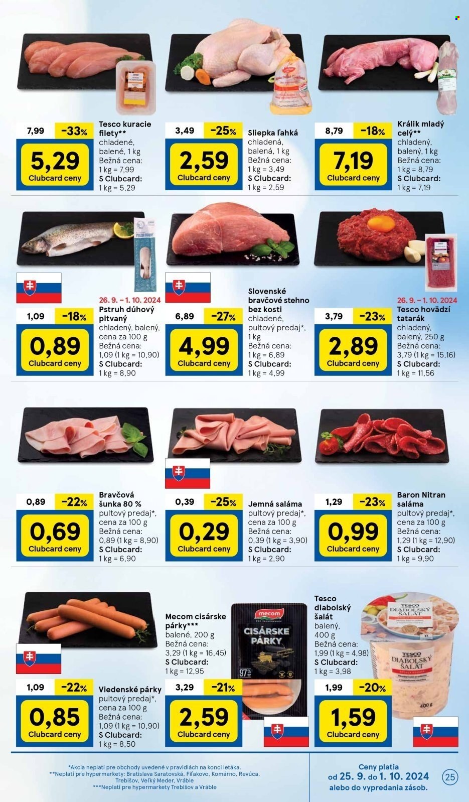 Leták TESCO - 25.9.2024 - 1.10.2024. Strana 25