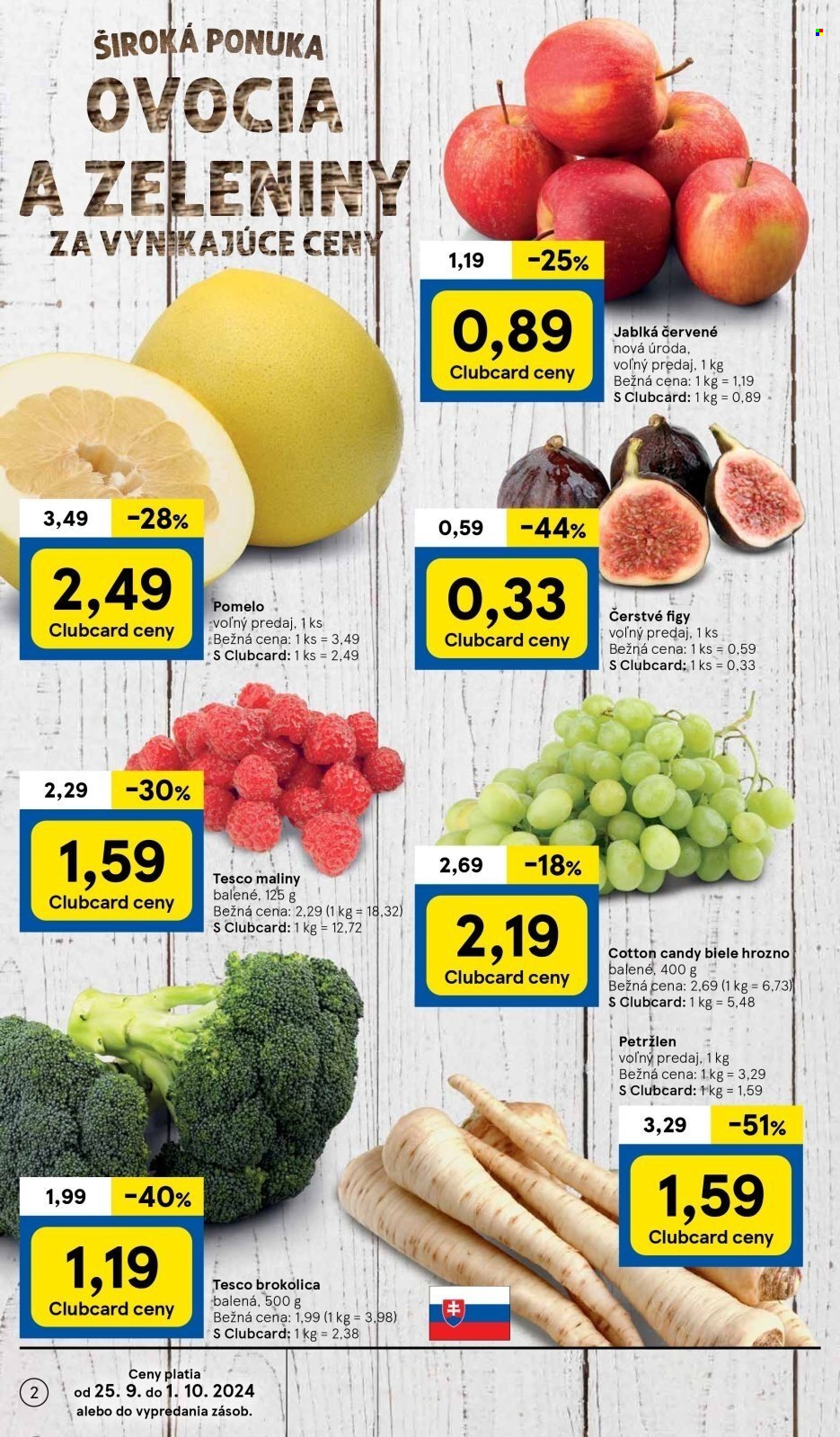 Leták TESCO supermarket - 25.9.2024 - 1.10.2024. Strana 2