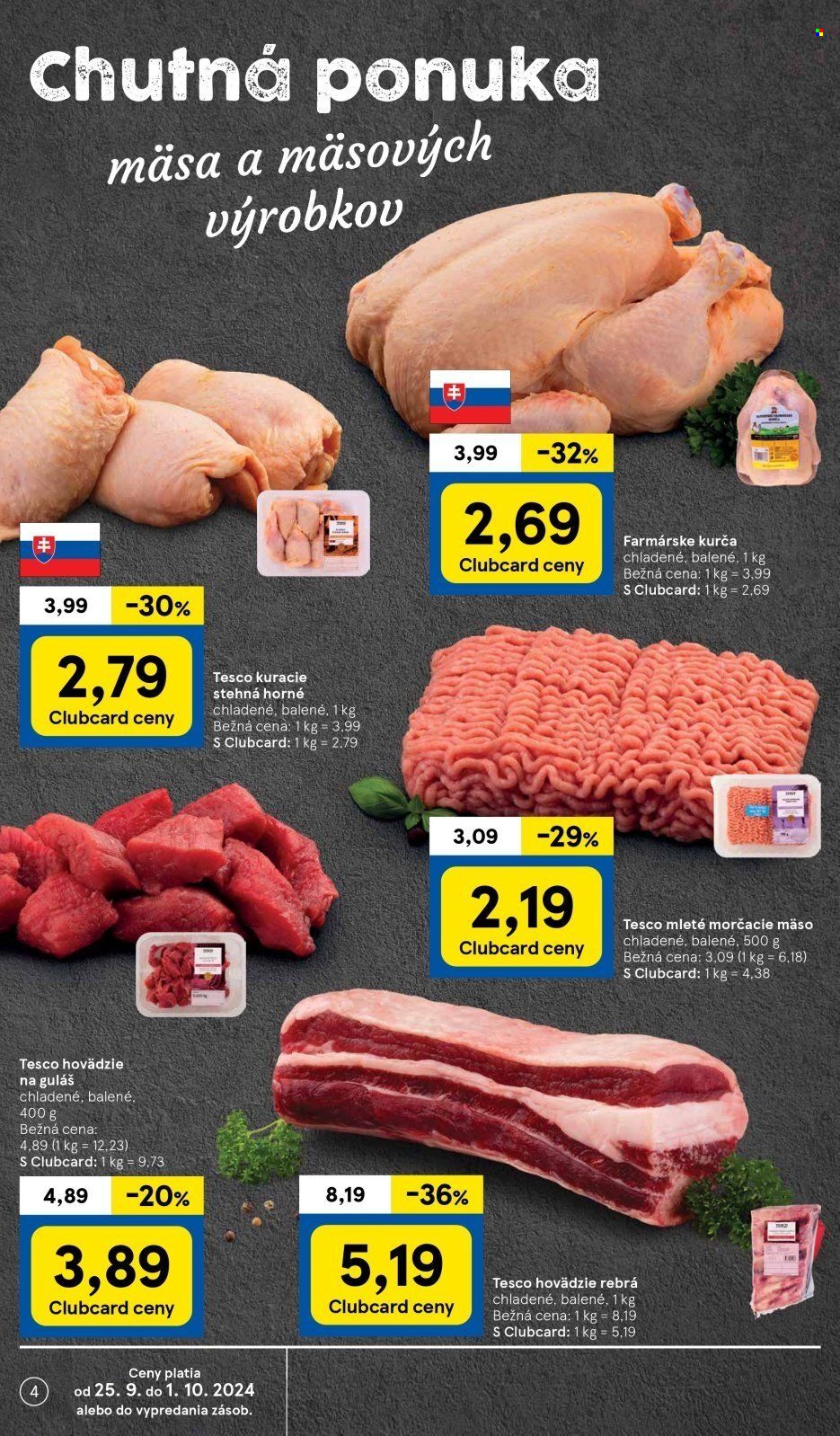 Leták TESCO supermarket - 25.9.2024 - 1.10.2024. Strana 4