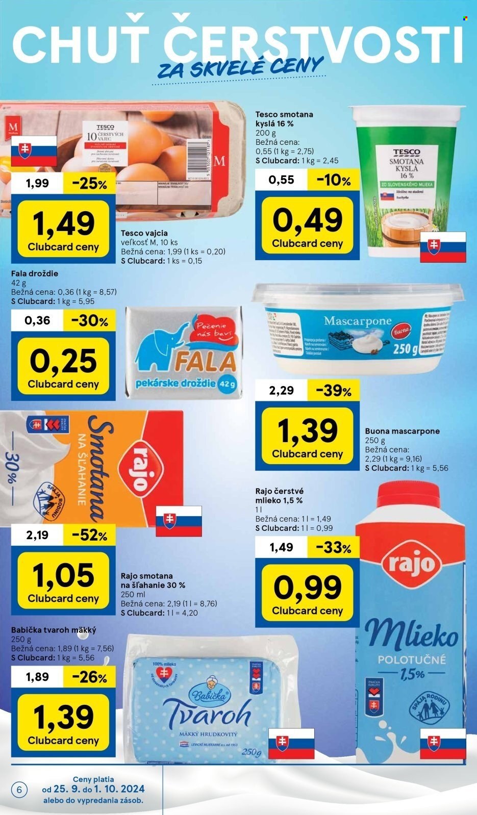 Leták TESCO supermarket - 25.9.2024 - 1.10.2024. Strana 6