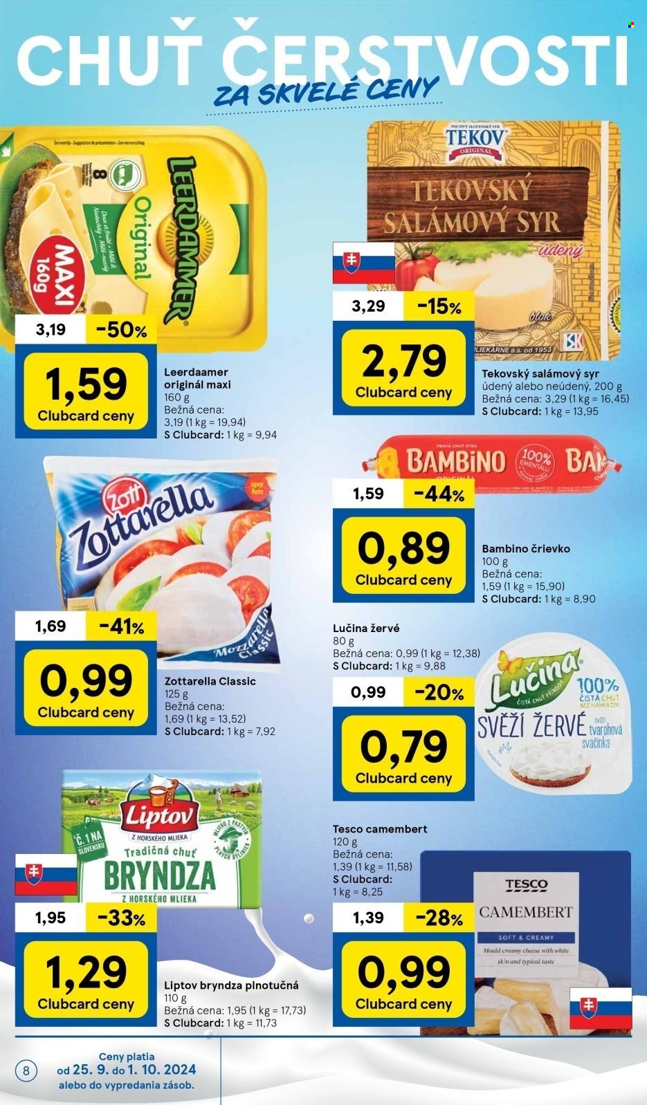 Leták TESCO supermarket - 25.9.2024 - 1.10.2024. Strana 8