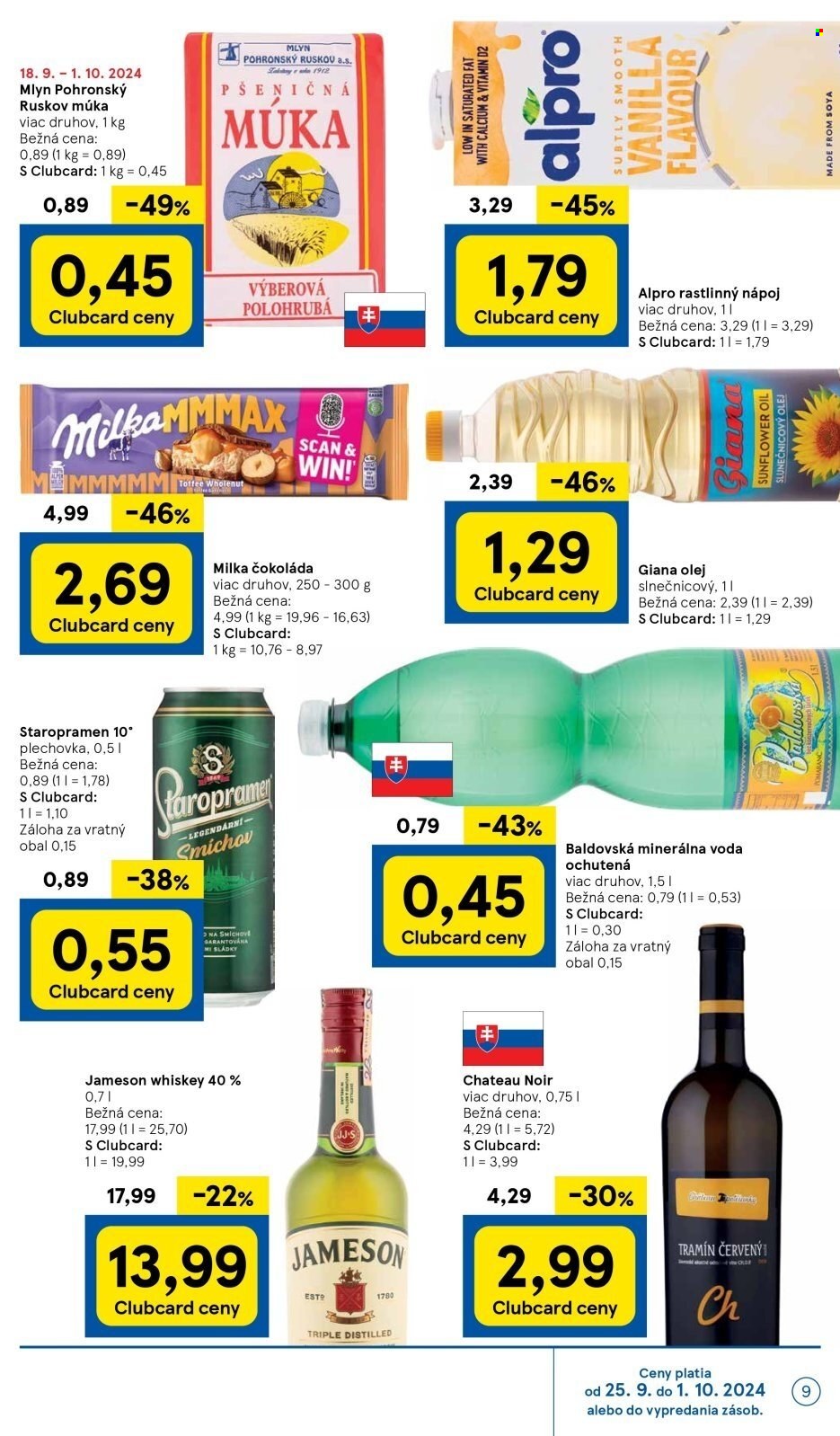 Leták TESCO supermarket - 25.9.2024 - 1.10.2024. Strana 9
