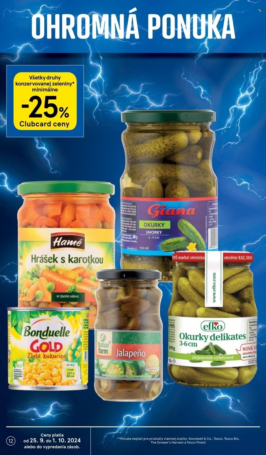 Leták TESCO supermarket - 25.9.2024 - 1.10.2024. Strana 12