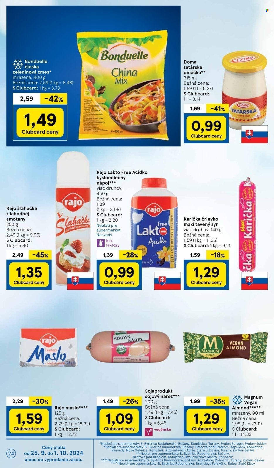 Leták TESCO supermarket - 25.9.2024 - 1.10.2024. Strana 24