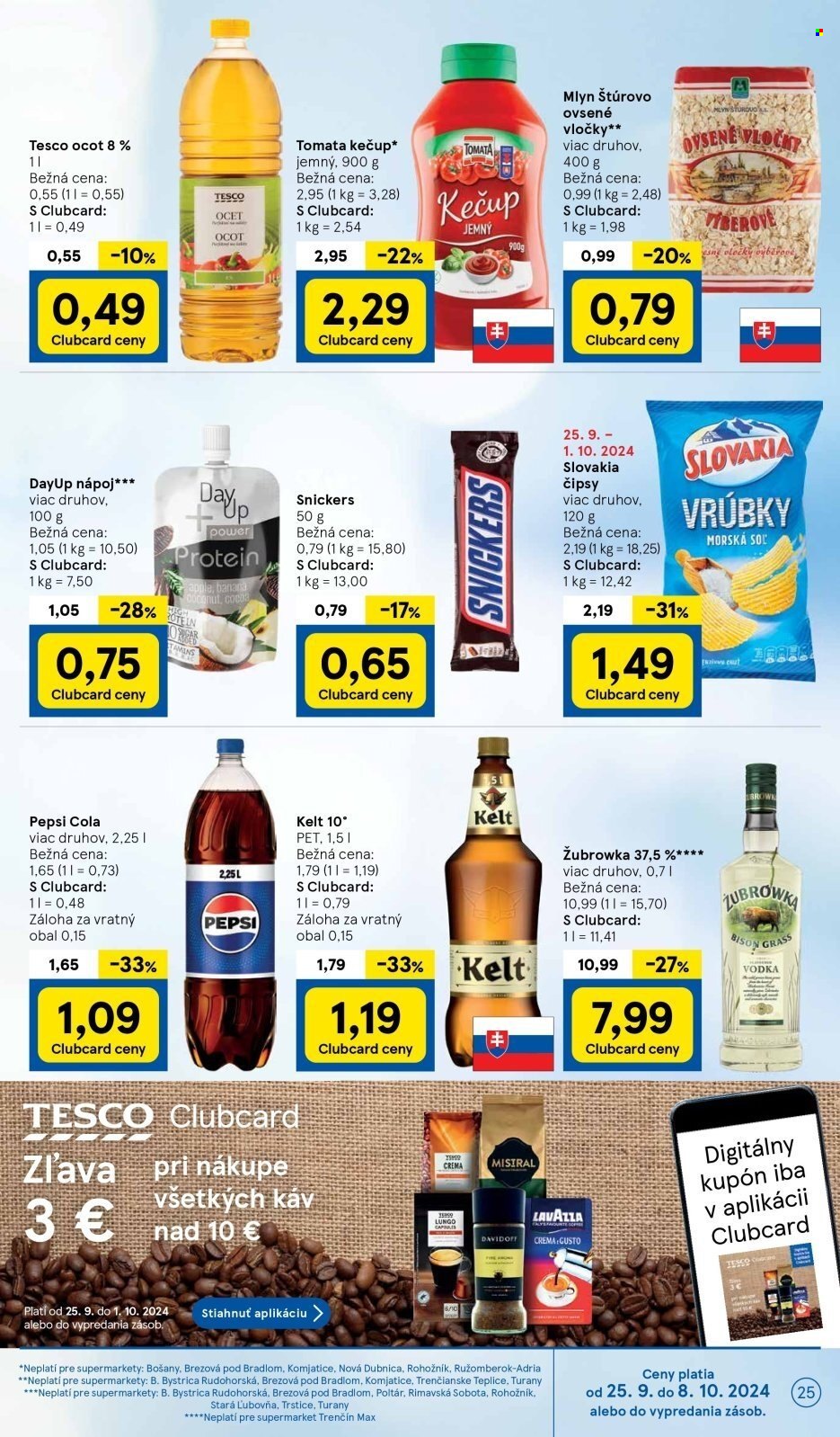 Leták TESCO supermarket - 25.9.2024 - 1.10.2024. Strana 25