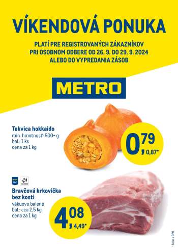 Leták Metro - 26.9.2024 - 29.9.2024.