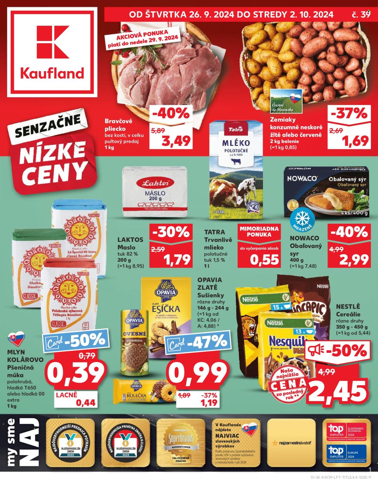 Leták Kaufland - 26.9.2024 - 2.10.2024. Strana 1