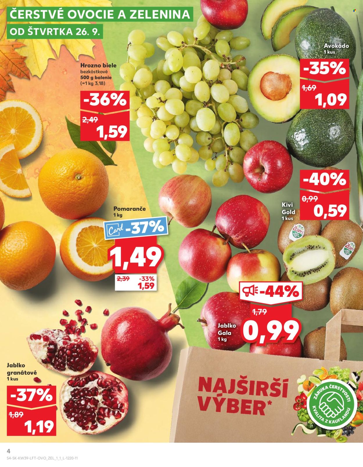 Leták Kaufland - 26.9.2024 - 2.10.2024. Strana 4