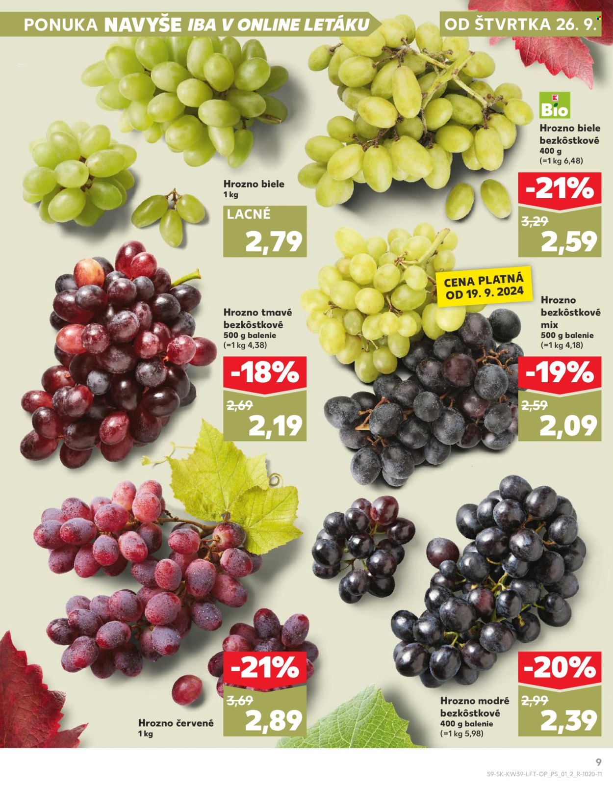 Leták Kaufland - 26.9.2024 - 2.10.2024. Strana 9