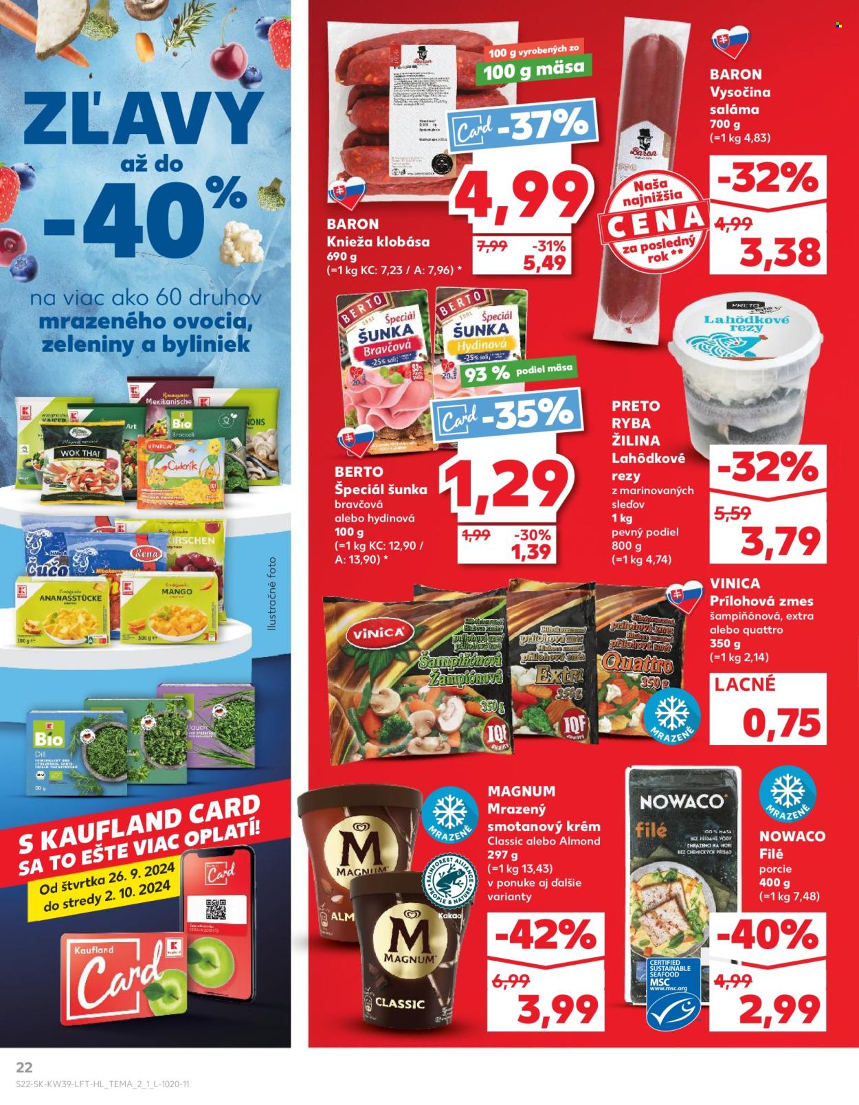 Leták Kaufland - 26.9.2024 - 2.10.2024. Strana 22