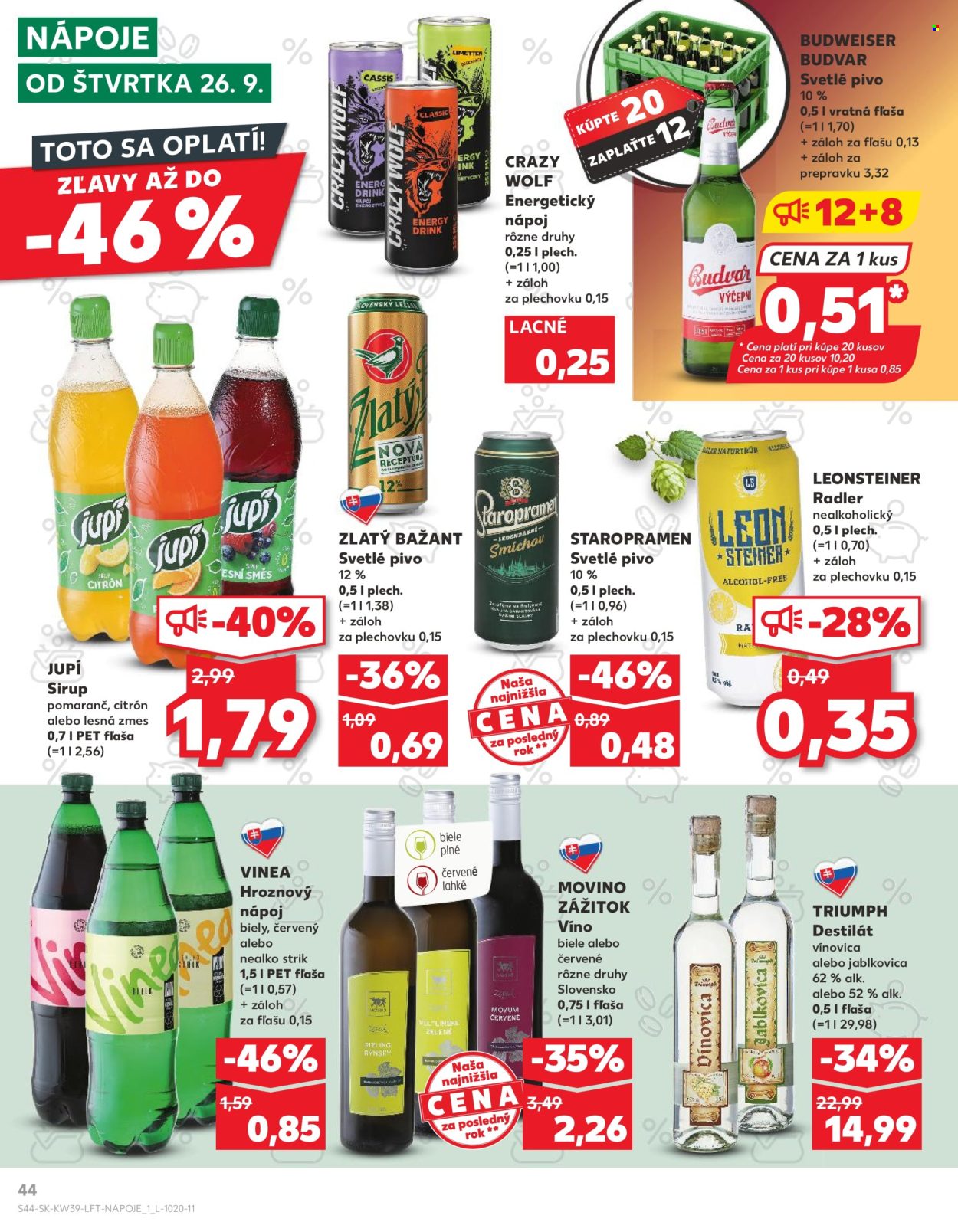 Leták Kaufland - 26.9.2024 - 2.10.2024. Strana 44