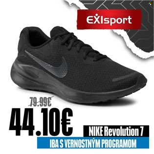 Leták Exisport. Strana 1