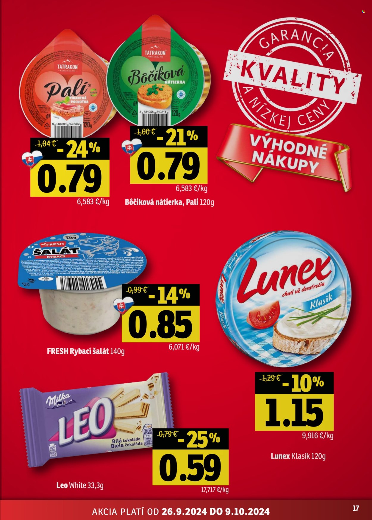 Leták FRESH - 26.9.2024 - 9.10.2024. Strana 17