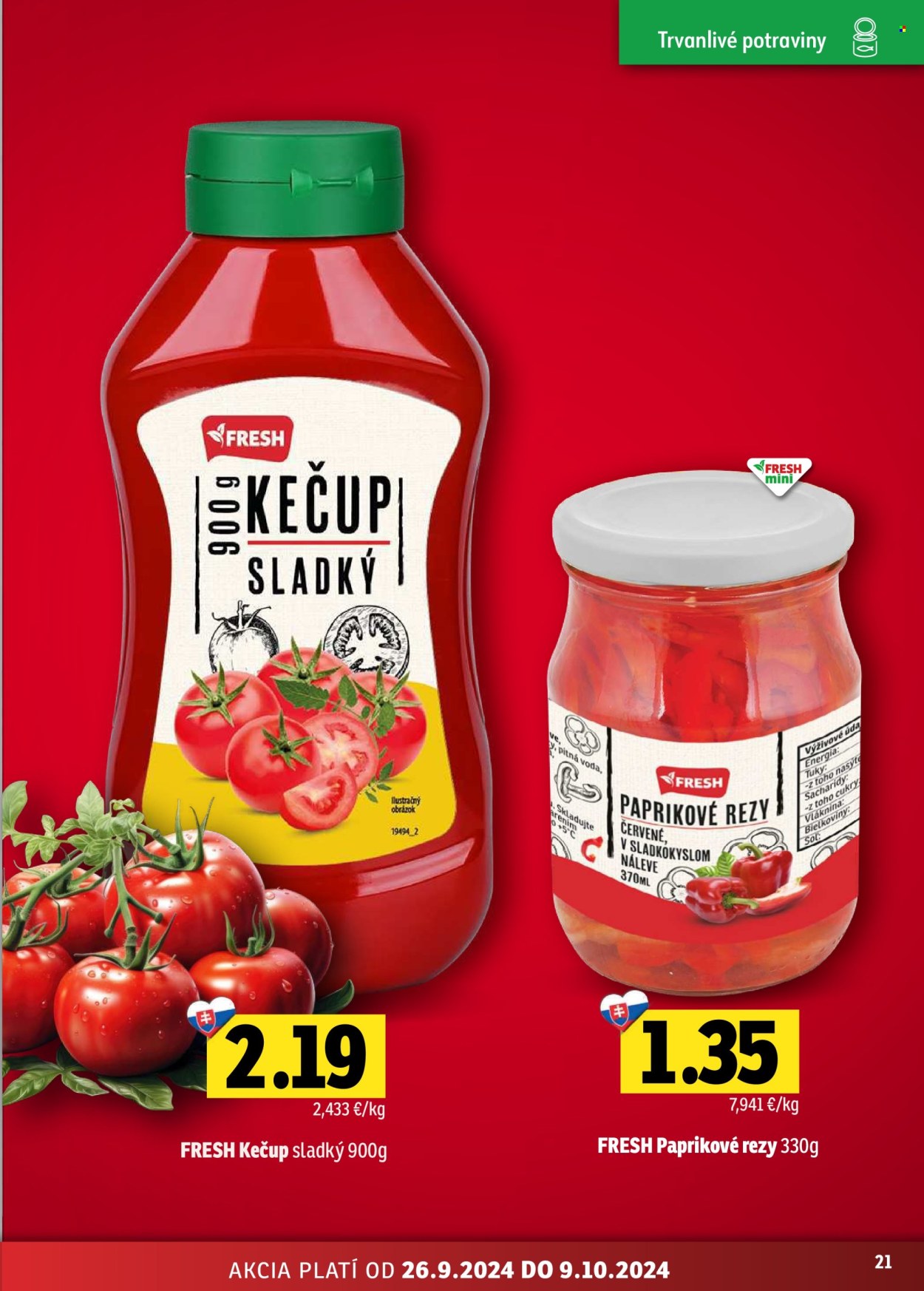 Leták FRESH - 26.9.2024 - 9.10.2024. Strana 21