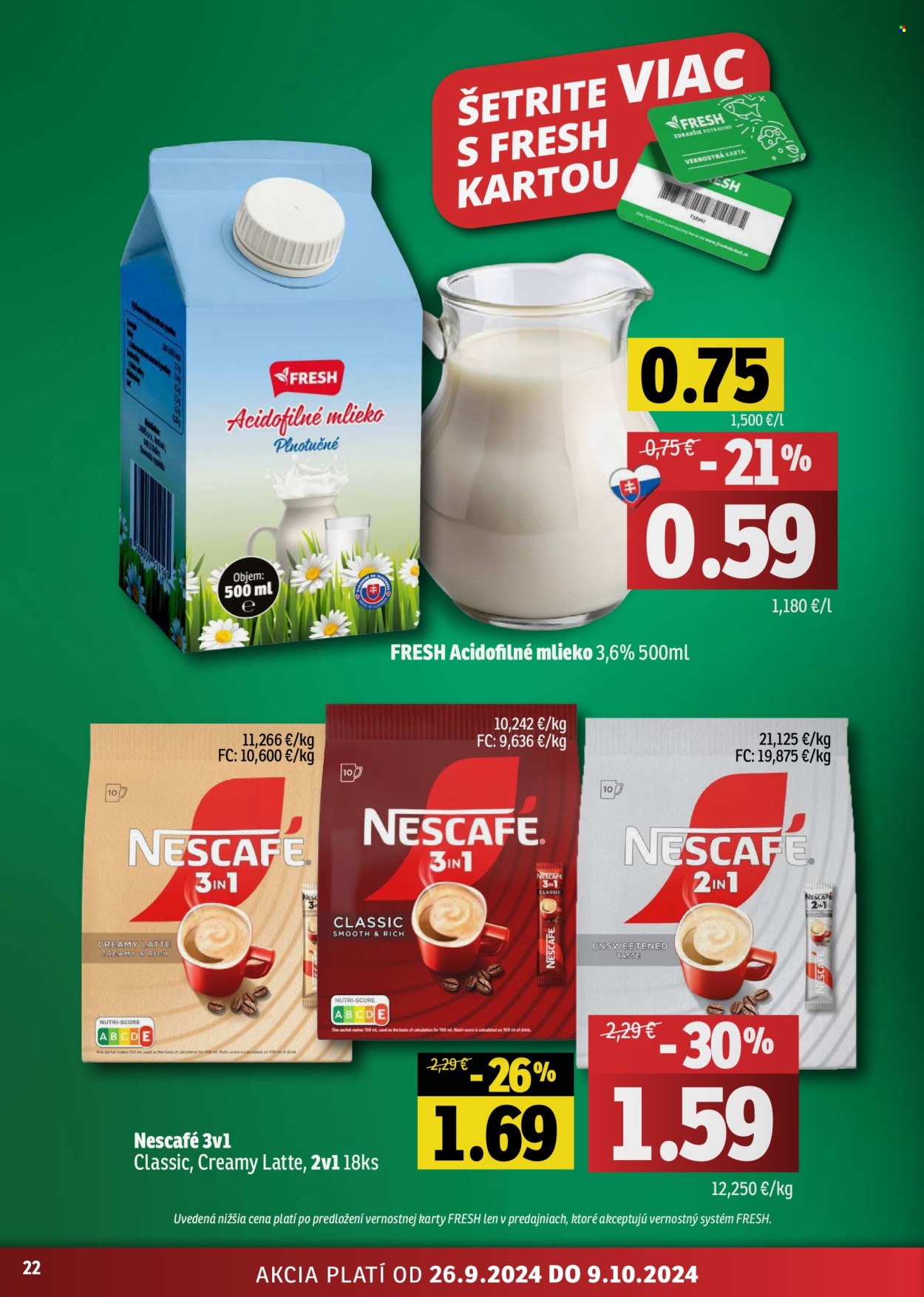 Leták FRESH - 26.9.2024 - 9.10.2024. Strana 22