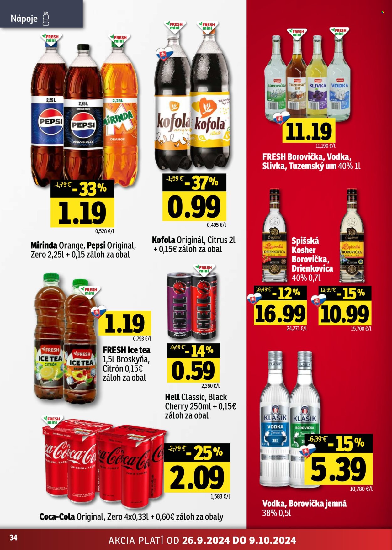 Leták FRESH - 26.9.2024 - 9.10.2024. Strana 34