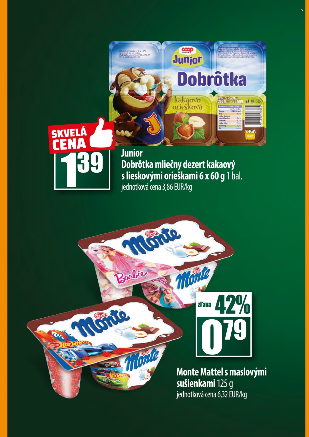 Leták COOP Jednota - 26.9.2024 - 2.10.2024. Strana 4