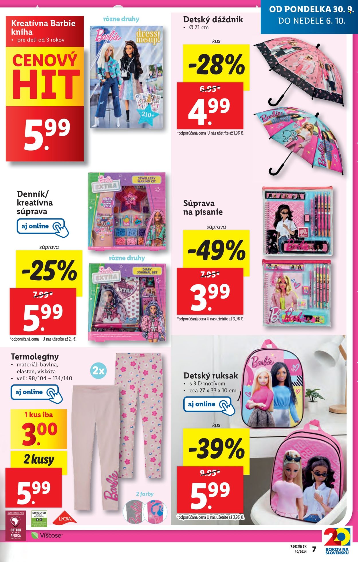 Leták Lidl - 30.9.2024 - 6.10.2024. Strana 9