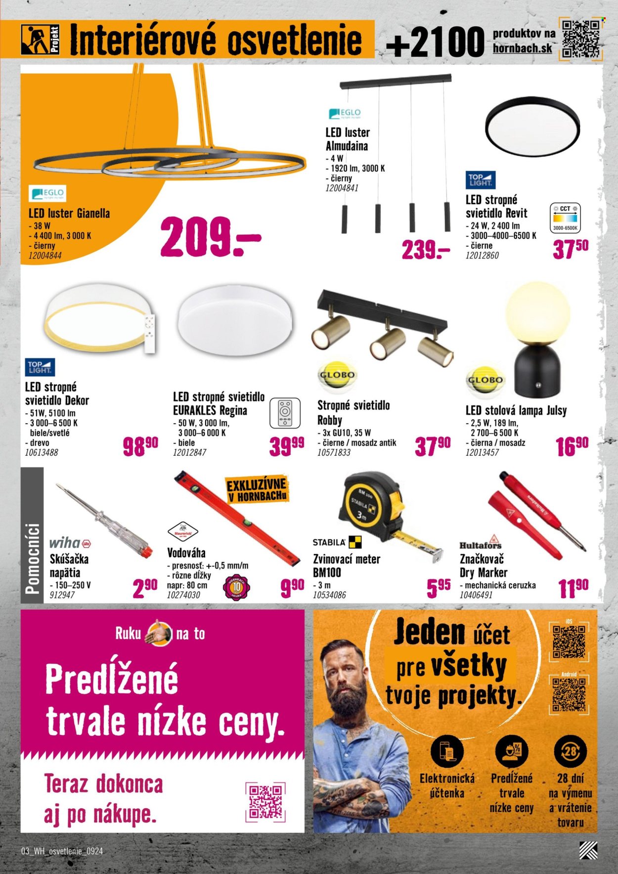Leták Hornbach - 25.9.2024 - 9.10.2024. Strana 3