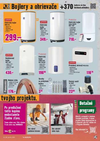 thumbnail - Skrutky na uchytenie bojlera 4 ks 10x120 mm