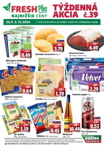 Leták FRESH - 26.9.2024 - 2.10.2024.