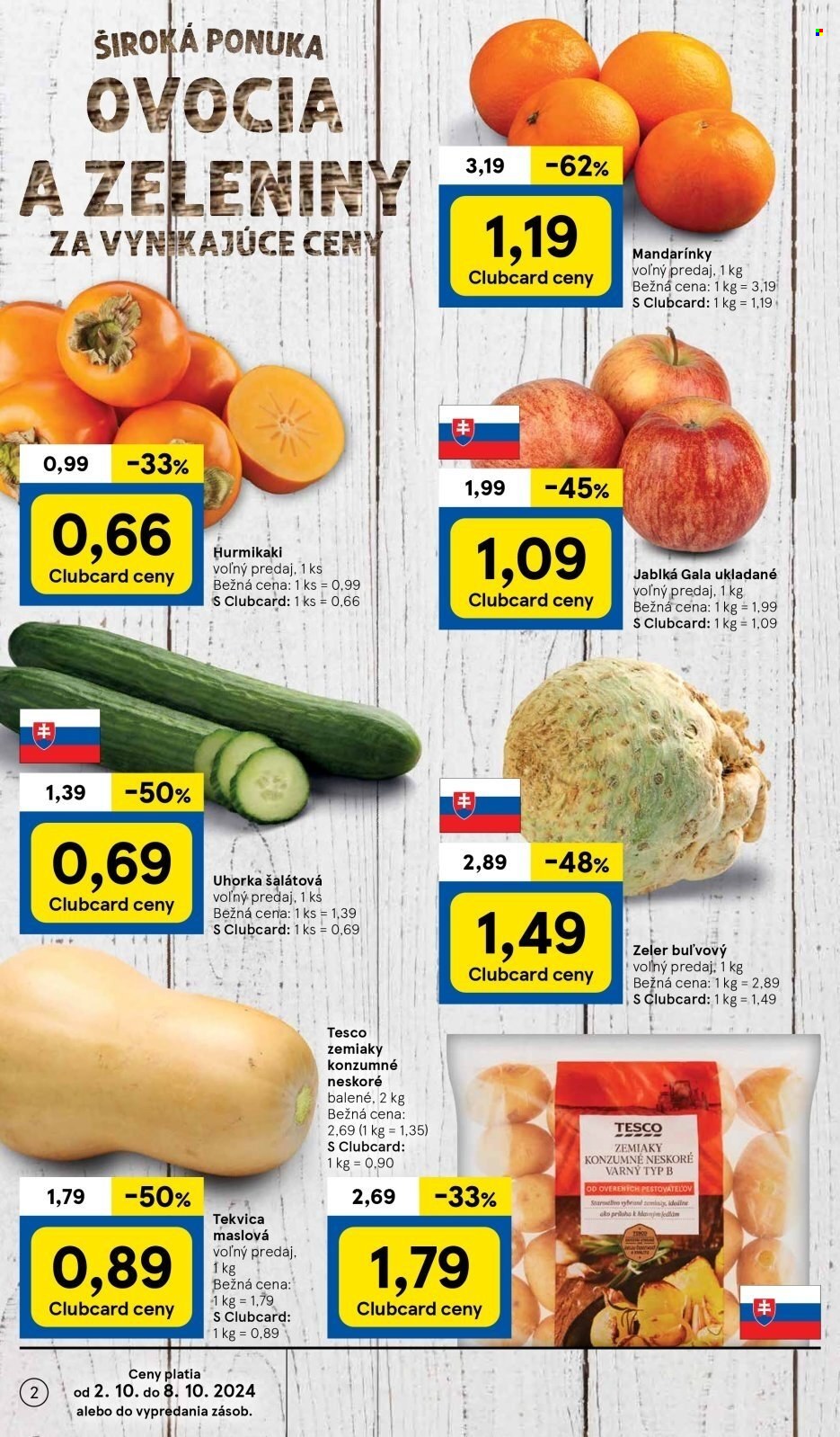 Leták TESCO supermarket - 2.10.2024 - 8.10.2024. Strana 2